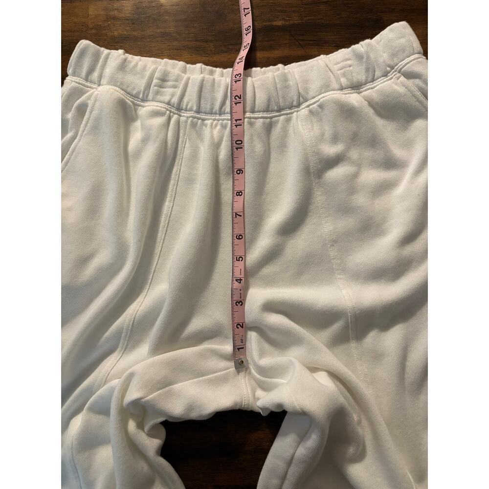 Aerie Women’s Large Barrel Sweatpants Fleece Pull On Elastic Waist Crop - Picture 6 of 8
